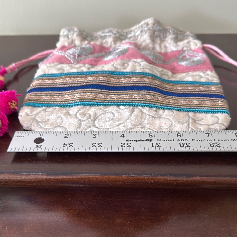 Indian Drawstring Pouch - Picture 2 of 4